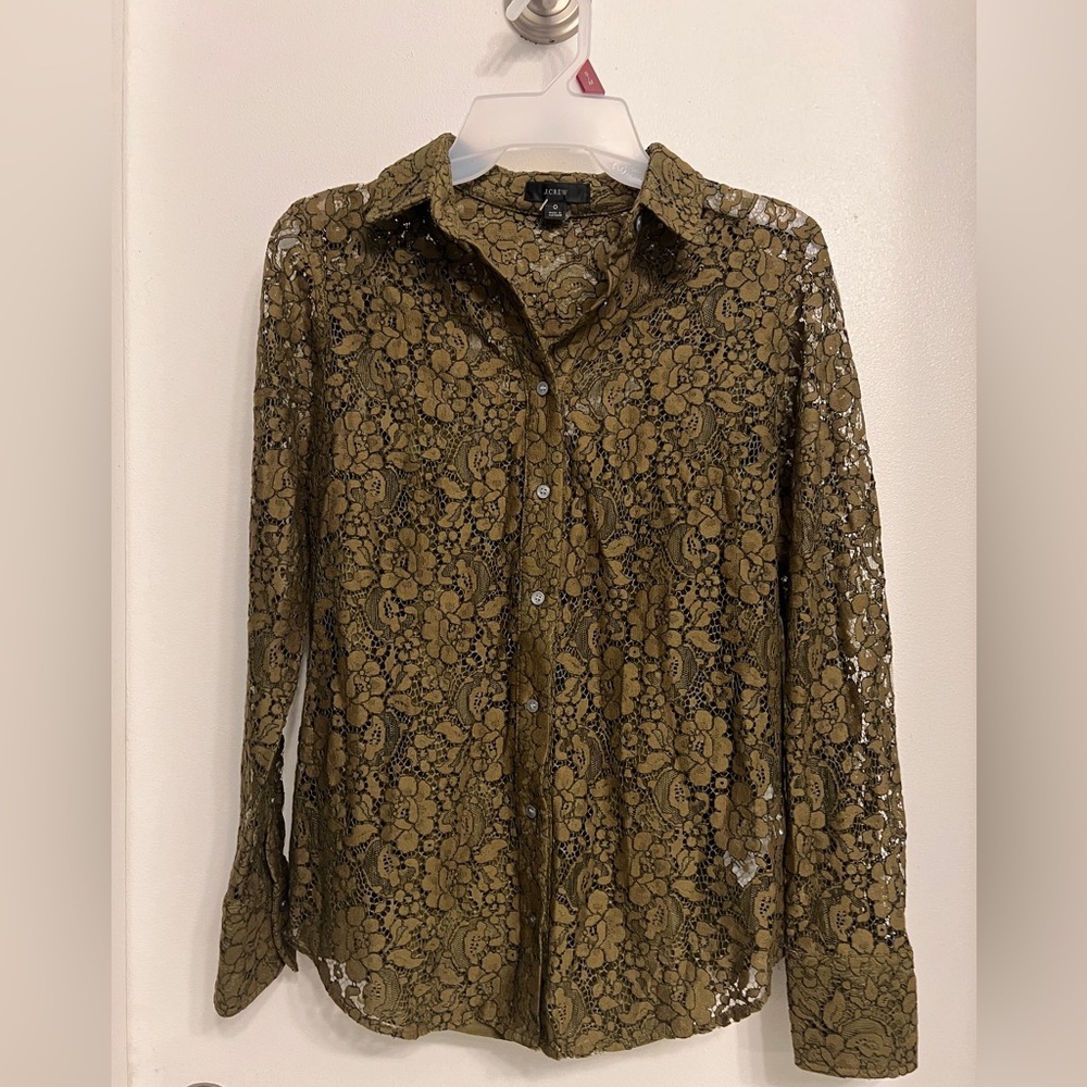 J.Crew Long Sleeve Button Down with Cami